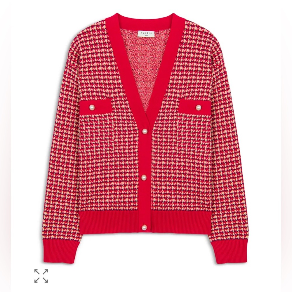 ✨EUC Sandro The Brandy Tweed Cardigan - Picture 4 of 7